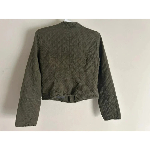 Anthropologie Hei Hei Green Quilted Riding Jacket Small - Picture 2 of 11